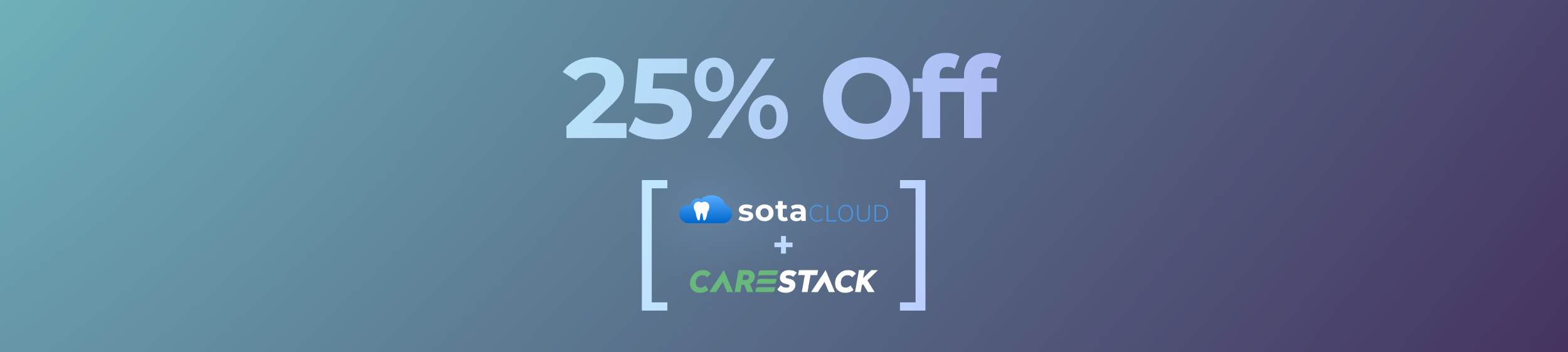Secure your Nifty Thrifty discount when you bundle SOTA Cloud and CareStack. Limited to the first 20 practices. 
